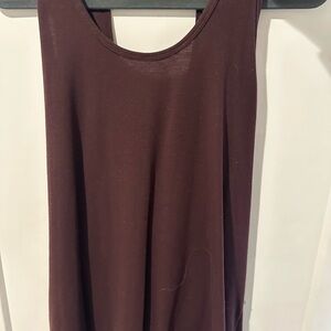 Sleeveless Maroon Top